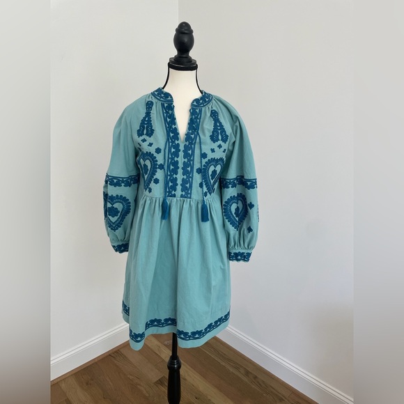 Tyler Boe Carmen Embroidered Dress, Size Small